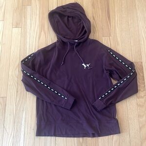 VS PINK long sleeve hooded tee